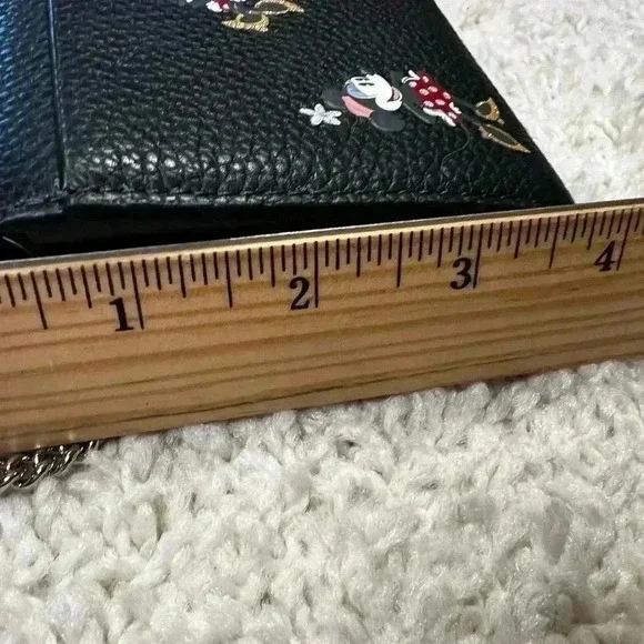 KATE SPADE DISNEY PARKS MINNIE MOUSE LEATHER WALLET CROSSBODY BAG NWT - Picture 11 of 13